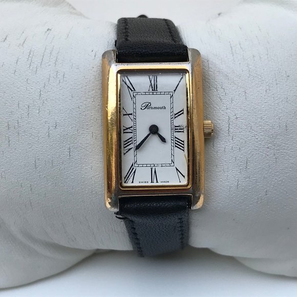 Portsmouth Accessories - Portsmouth Swiss Made Women Watch Gold Tone Case W
